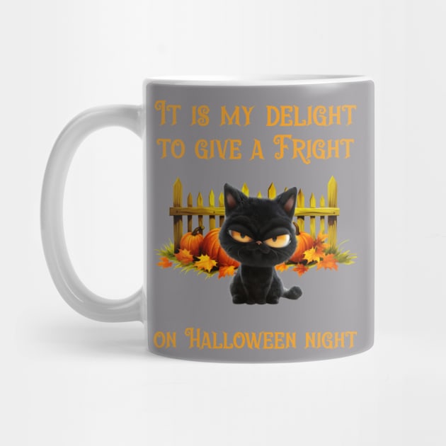 Black Kitten Halloween Night by Alisia's Store 1